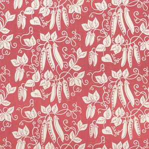 peas lino printed fabric designed by lizzie mabley