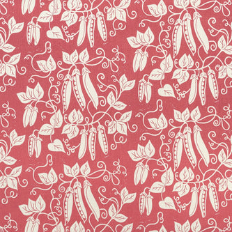 peas lino printed fabric designed by lizzie mabley