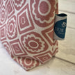 Cosmetic Bag in Candy Pink Rebecca Fabric by Lizzie Mabley