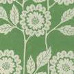 Green Negative Cecilia lino block printed fabric designed by Lizzie Mabley