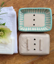 Handmade Ceramic Soap Dish designed by lizzie mabley