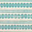 Blue Henry lino block printed fabric designed by Lizzie Mabley