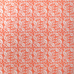 Coral Lucy lino block printed fabric designed by Lizzie Mabley