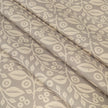 Grey Lucy lino block printed fabric designed by Lizzie Mabley