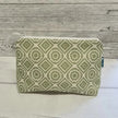 Cosmetic Bags in Pea Green Rebecca Fabric by Lizzie Mabley