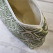Cosmetic Bags in Pea Green Rebecca Fabric by Lizzie Mabley