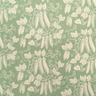 Green Peas lino block printed fabric designed by Lizzie Mabley