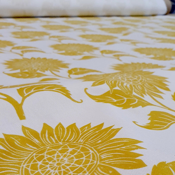 sunflower lino block prints designed by lizzie mabley